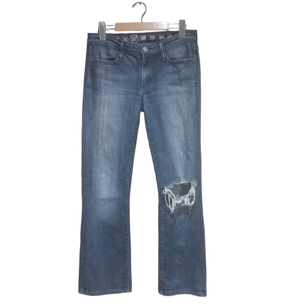 Earnest Sewn Jeans Men's Hefner 385 KIMI Med Blue Wash Cigarette Leg Size 28